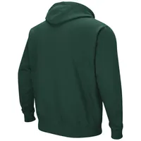 Chandail à capuchon Colosseum Green Vermont Catamounts Arch and Logo pour homme