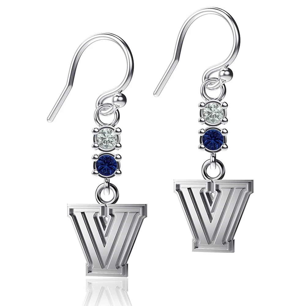 Dayna Designs Villanova Wildcats Boucles d'oreilles pendantes en cristal