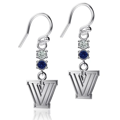 Dayna Designs Villanova Wildcats Dangle Crystal Earrings