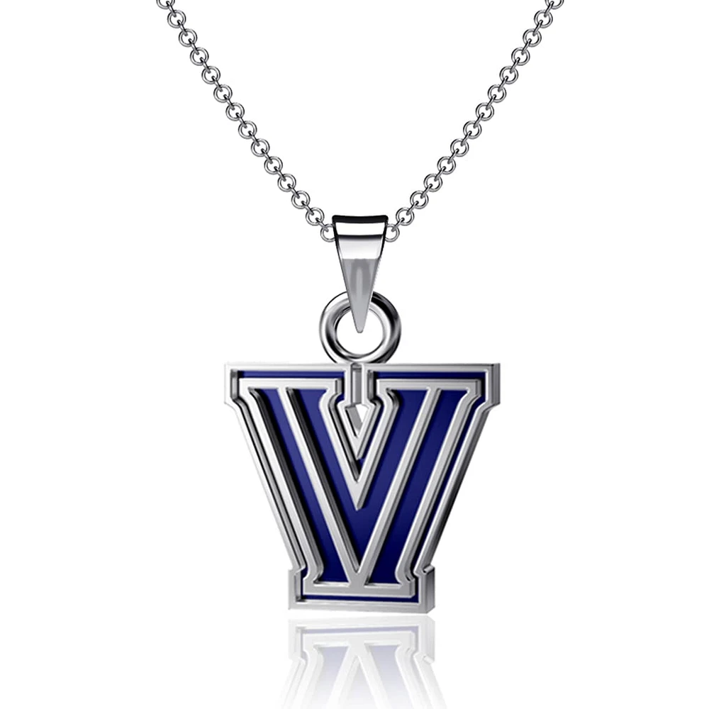 Dayna Designs Villanova Wildcats Petit collier pendentif en émail