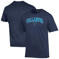 Men's Champion  Navy Villanova Wildcats Arch Over Logo T-Shirt