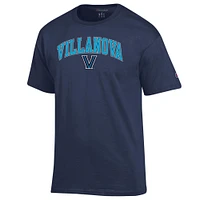 Men's Champion  Navy Villanova Wildcats Arch Over Logo T-Shirt