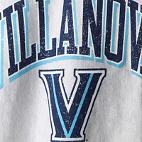 Men's Champion Gray Villanova Wildcats Arch Over Logo Reverse Weave Pullover Sweatshirt
