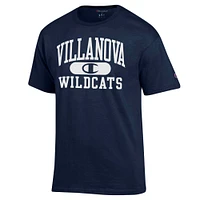 T-shirt pour homme Champion bleu marine Villanova Wildcats Arch Pill