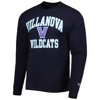 Men's Champion Navy Villanova Wildcats High Motor Long Sleeve T-Shirt