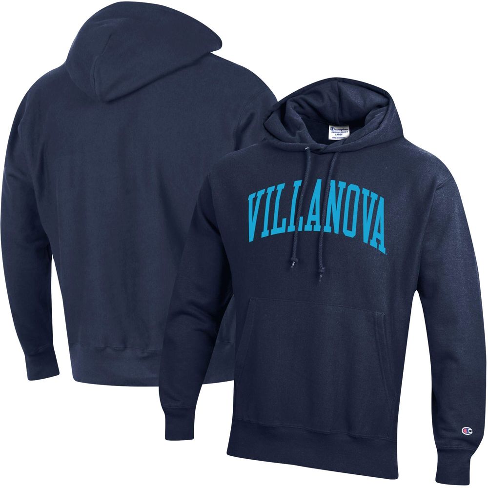 Men's Champion Navy Villanova Wildcats Team Arch Reverse Weave Pullover Hoodie