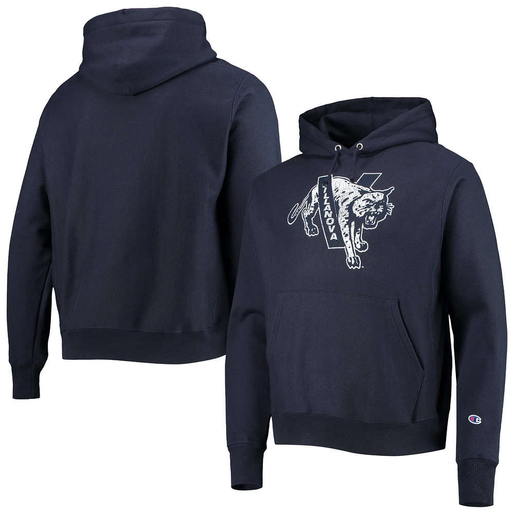 Men's Champion Navy Villanova Wildcats Vault Logo Reverse Weave Pullover Hoodie