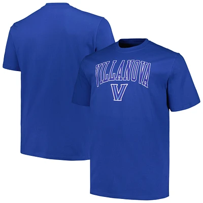 Champion Royal Villanova Wildcats Big & Tall Arch Over Logo T-shirt pour hommes