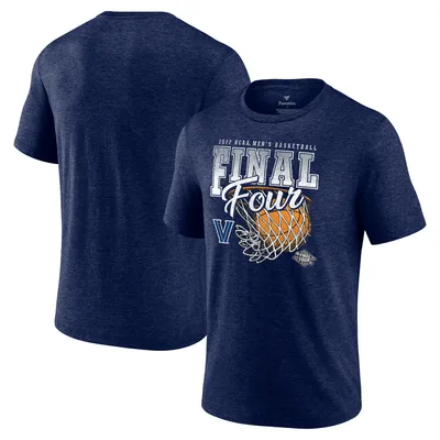 Villanova Wildcats Fanatics Branded 2022 NCAA Men's Basketball Tournament March Madness Final Four Banners Triblend T-Shirt - Heathered Navy