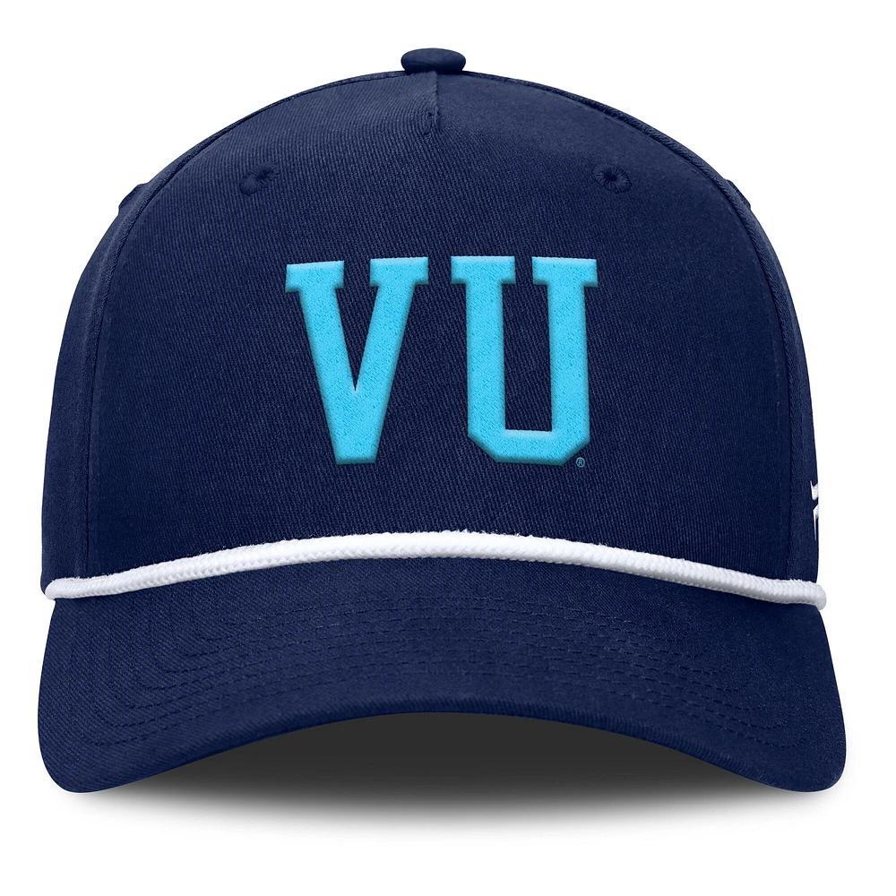 Casquette ajustable en corde pour balle fausse Fanatics pour homme, bleu marine, Villanova Wildcats
