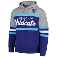 Men's Mitchell & Ness Navy Villanova Wildcats Head Coach Pullover Hoodie