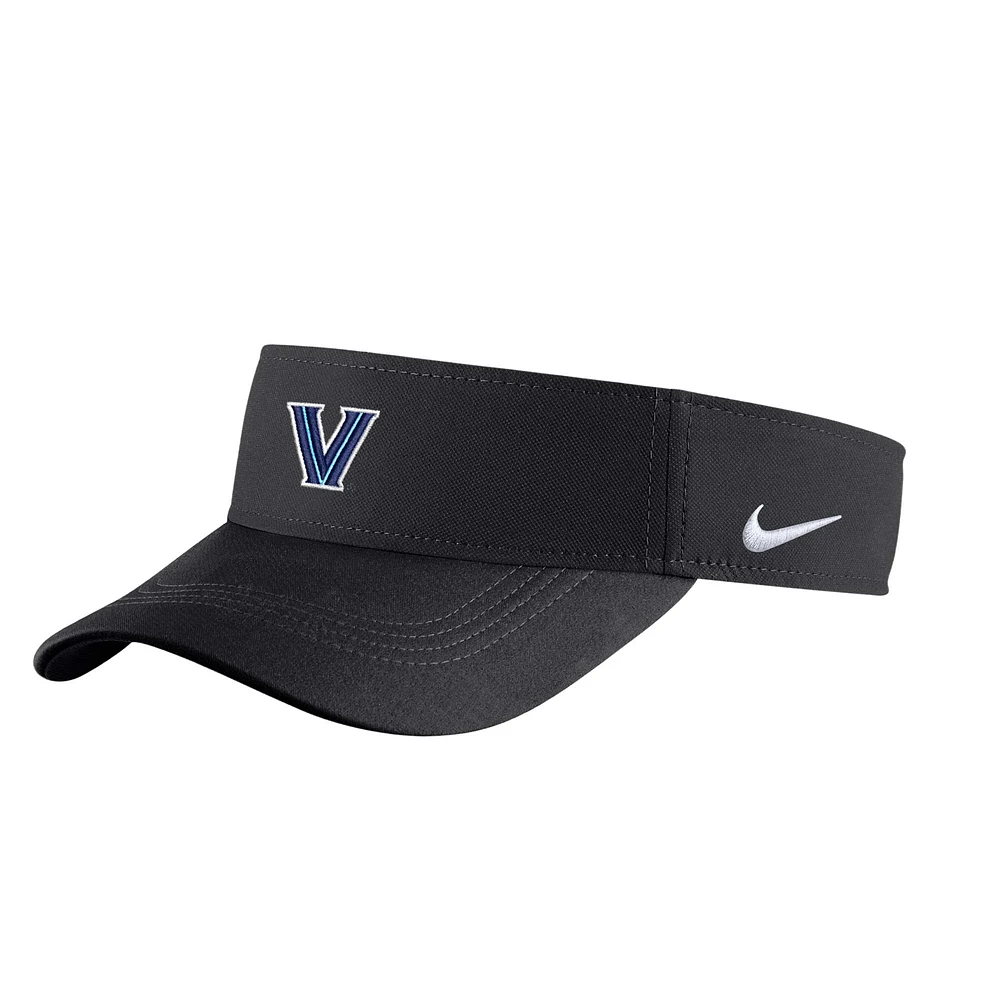 Visière réglable Nike Villanova Wildcats 2023 Sideline Performance pour homme, noire