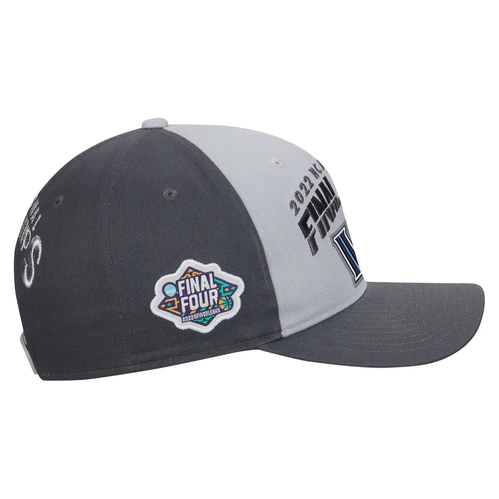 Nike pour homme Gris Villanova Wildcats 2022 NCAA Tournoi de basket-ball masculin March Madness Final Four Regional Champions Locker Room Classic 99 Casquette réglable