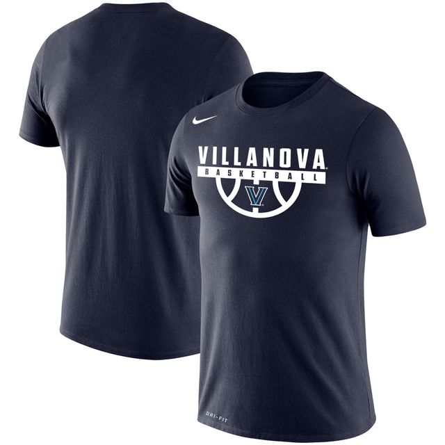 T-shirt Nike Villanova Wildcats Basketball Drop Legend Performance pour homme, bleu marine