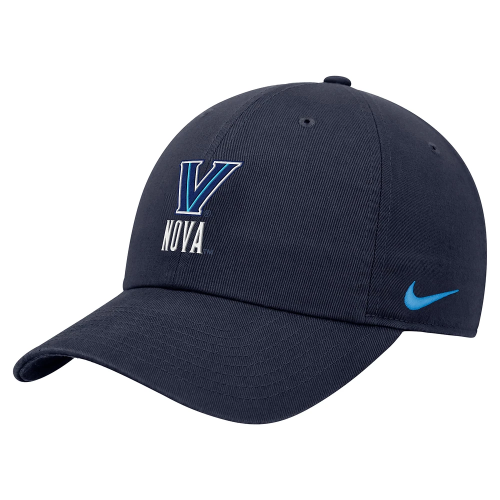 Casquette ajustable Nike Villanova Wildcats Club bleu marine pour homme