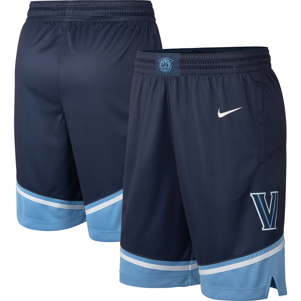 Short de performance basketball Nike Villanova Wildcats Limited pour homme, bleu marine