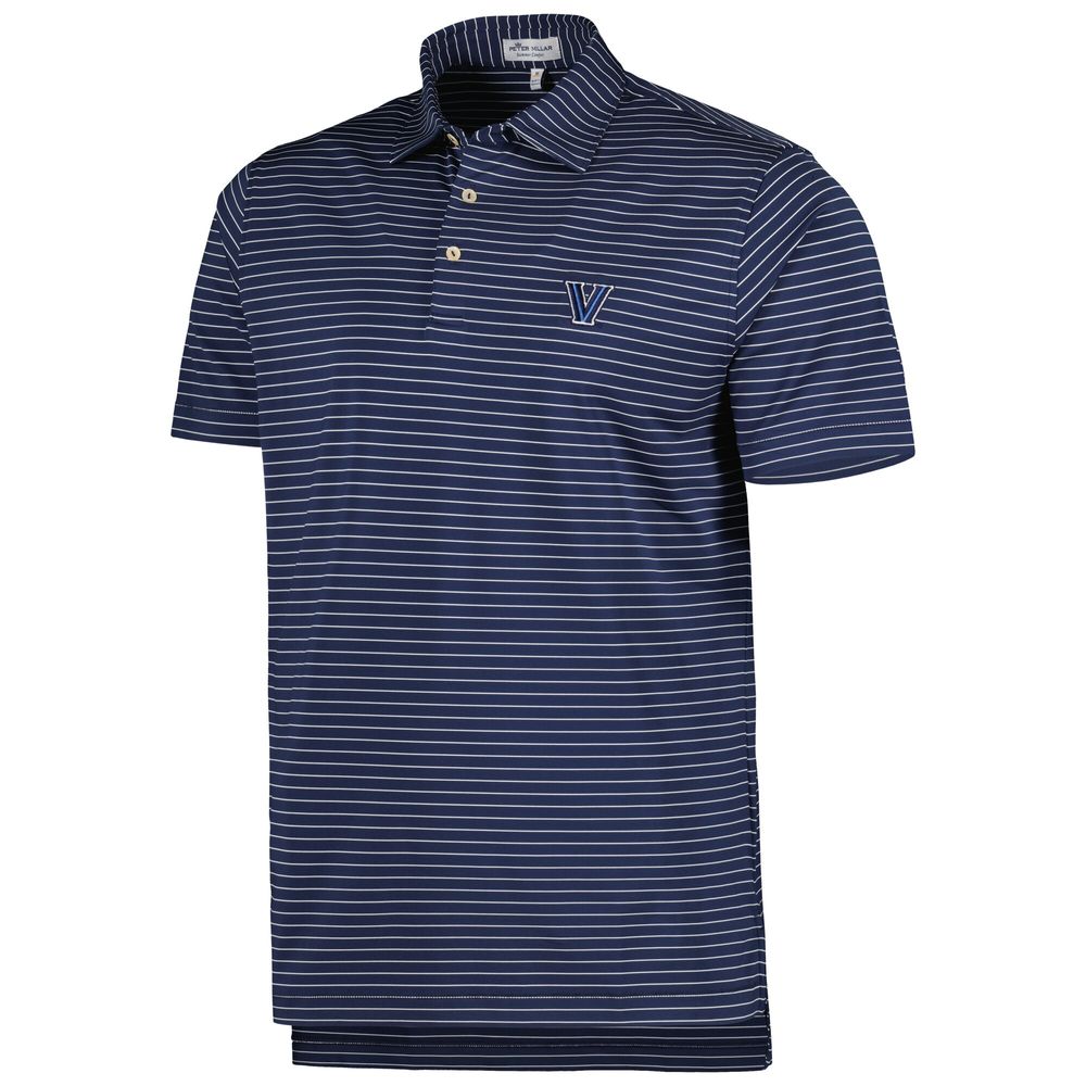 Men's Peter Millar Navy Villanova Wildcats Crafty Performance Jersey Polo