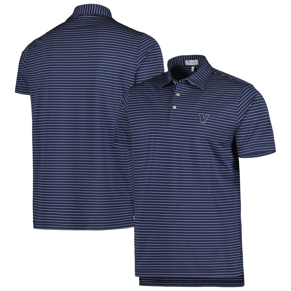 Men's Peter Millar Navy Villanova Wildcats Crafty Performance Jersey Polo