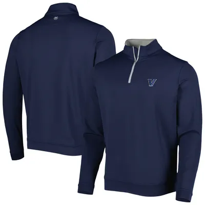 Men's Peter Millar Navy Villanova Wildcats Perth Performance Quarter-Zip Top