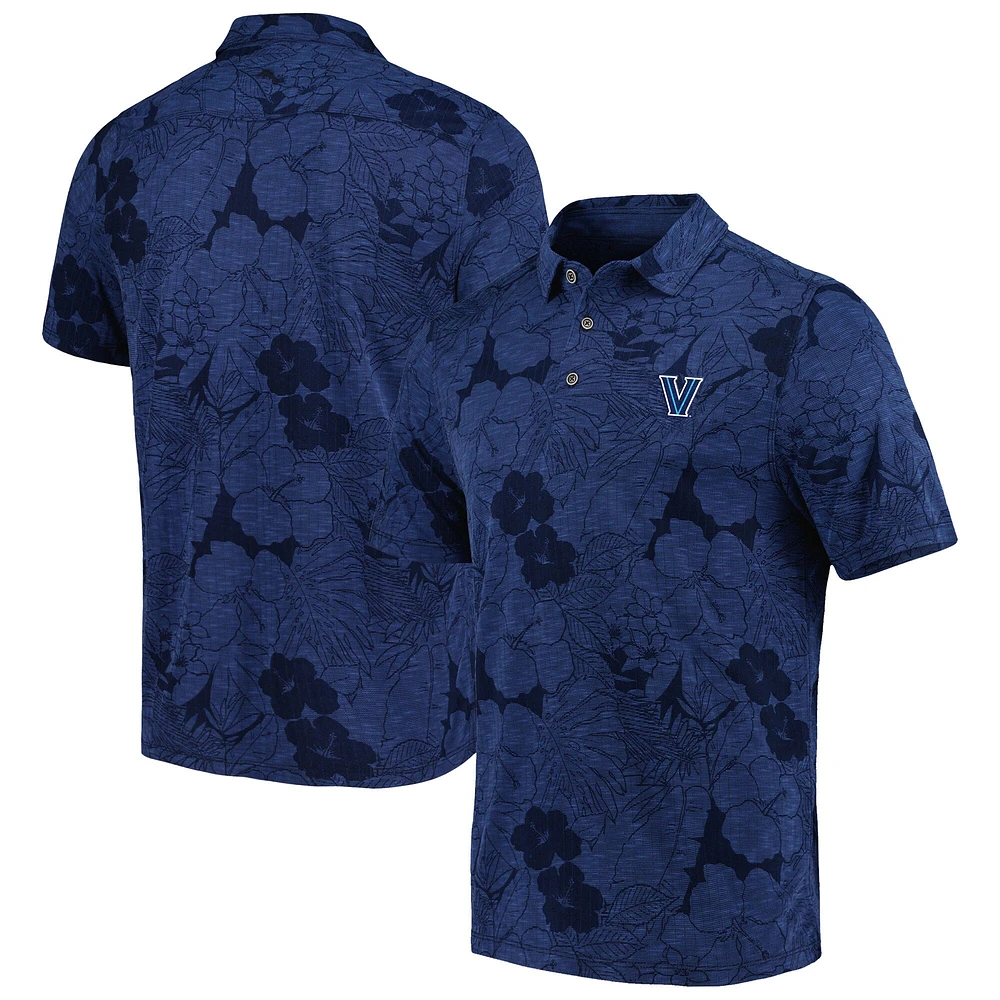 Polo Tommy Bahama Navy Villanova Wildcats Miramar Blooms pour homme