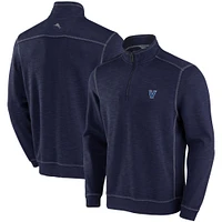 Men's Tommy Bahama Navy Villanova Wildcats Sport Tobago Bay Tri-Blend Half-Zip Jacket