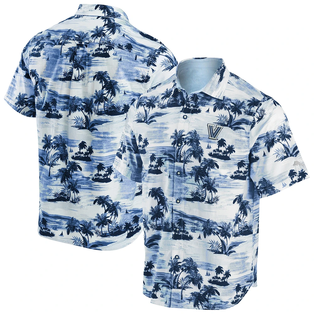 Chemise boutonnée Tommy Bahama Texas Navy Villanova Wildcats Tropical Horizons pour hommes