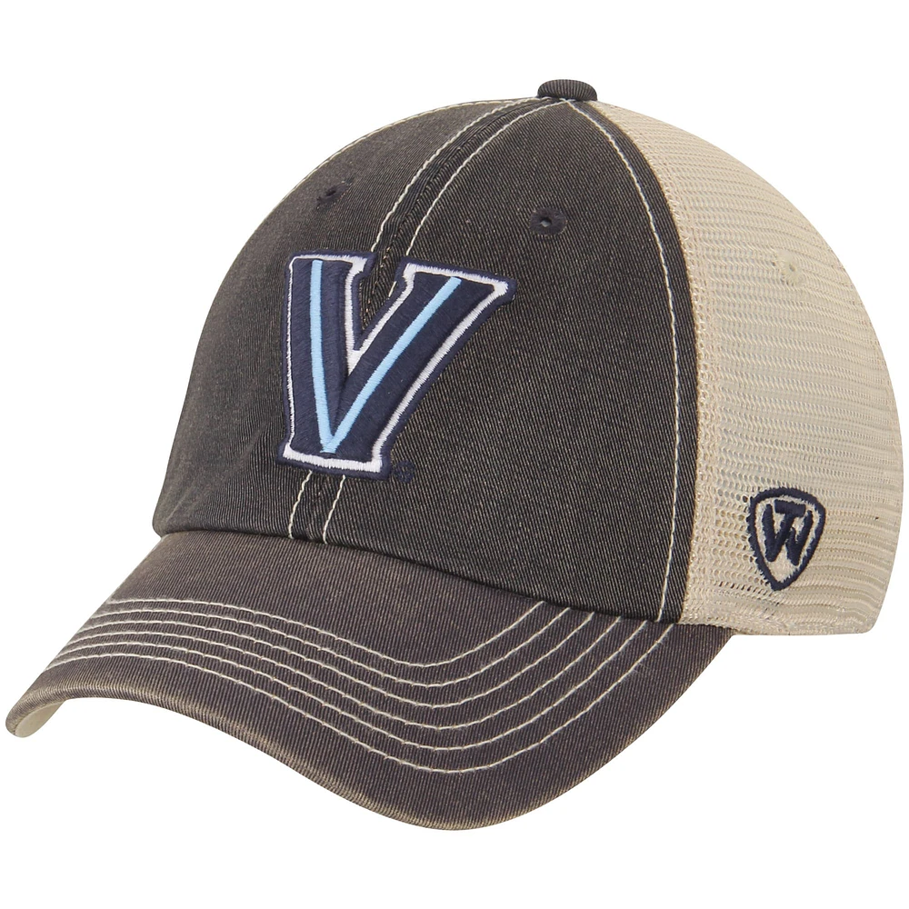 Casquette de camionneur tout-terrain Villanova Wildcats noir/crème Top of the World pour homme