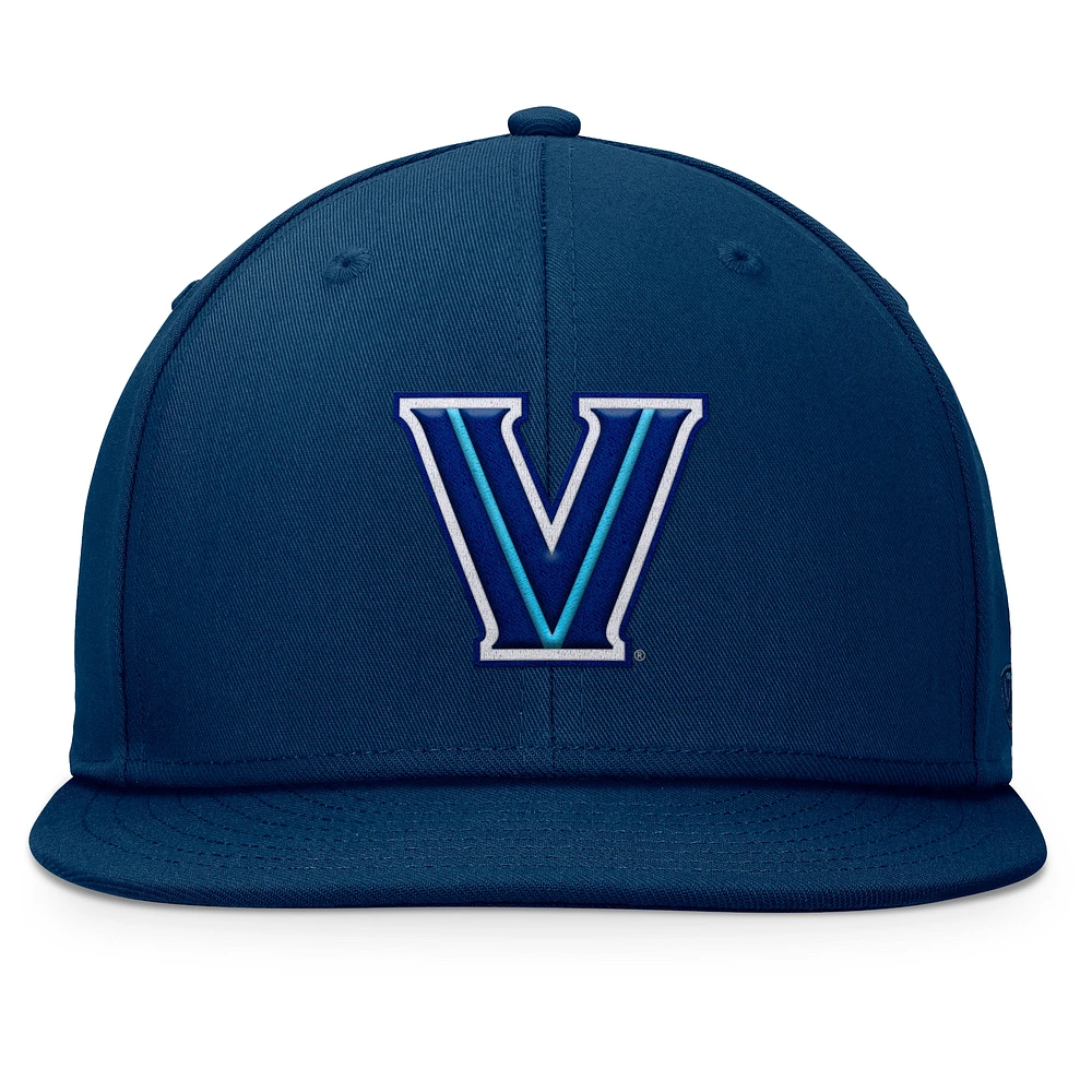 Men's Top of the World Navy Villanova Wildcats Fundamental Snapback Hat