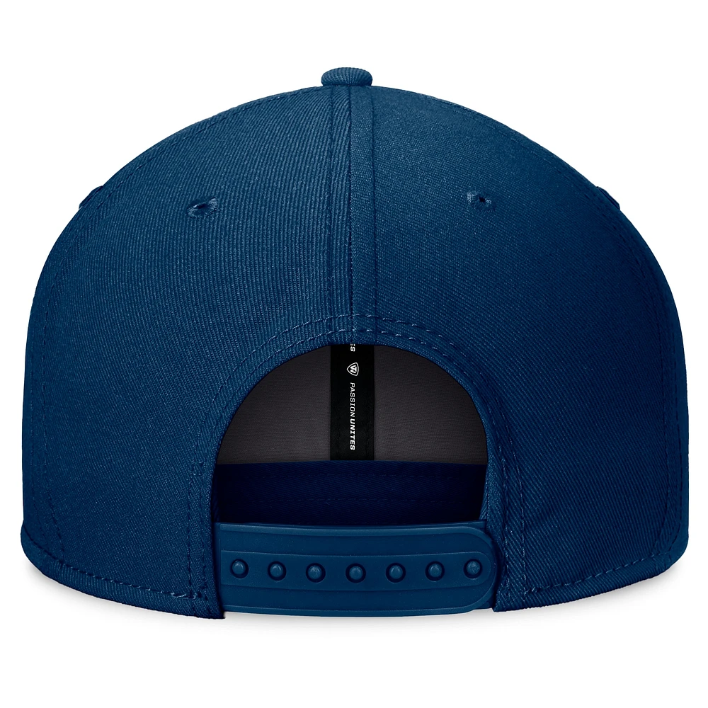 Casquette snapback fondamentale Villanova Wildcats bleu marine Top of the World pour homme