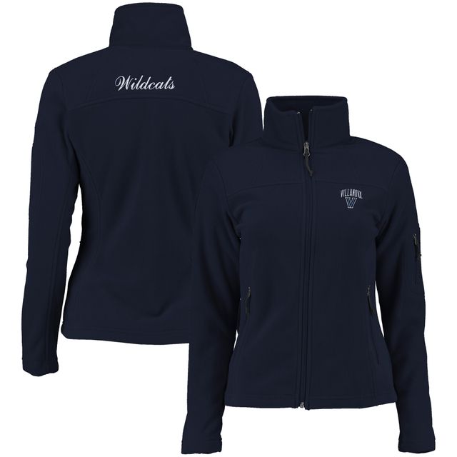 Veste à glissière pleine longueur Villanova Wildcats Give & Go Columbia pour femme, bleu marine