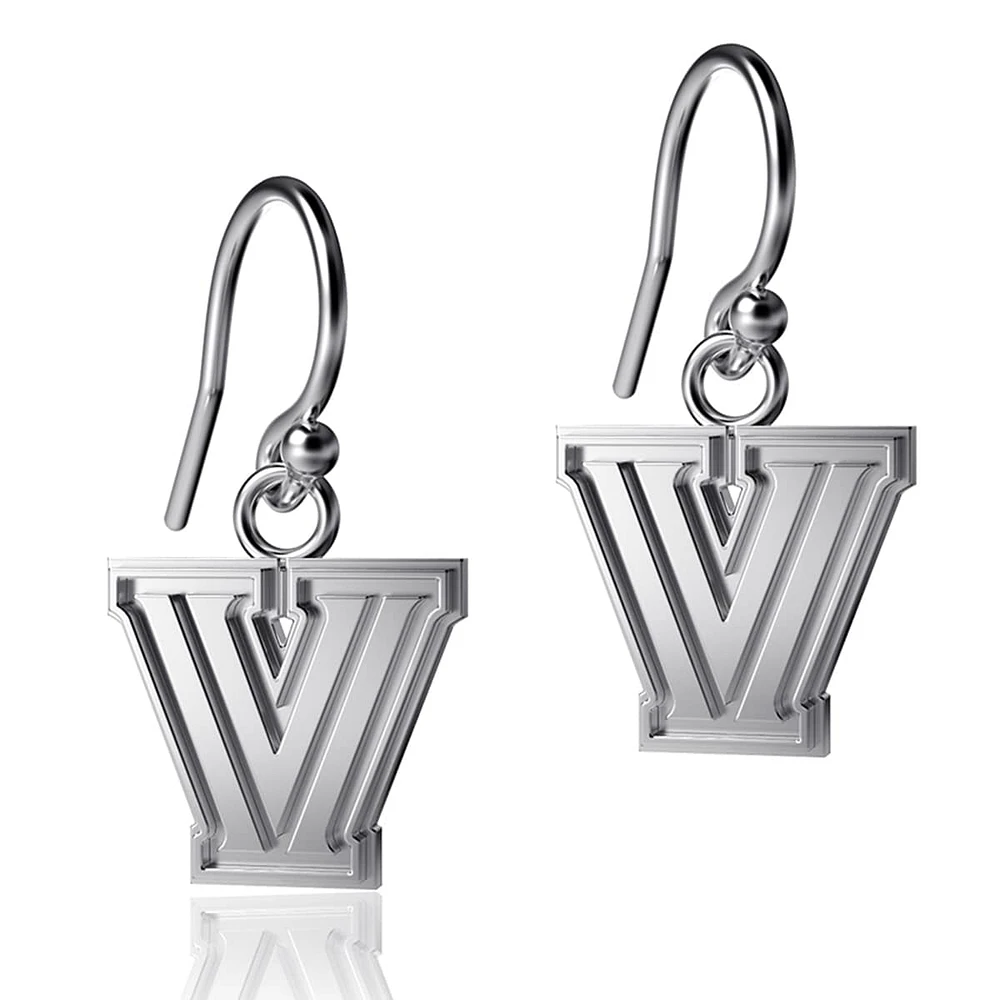 Women's Dayna Designs Villanova Wildcats Silver Dangle Earrings