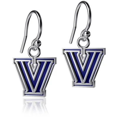 Villanova Wildcats Dayna Designs Women's Silver Enamel Dangle Earrings