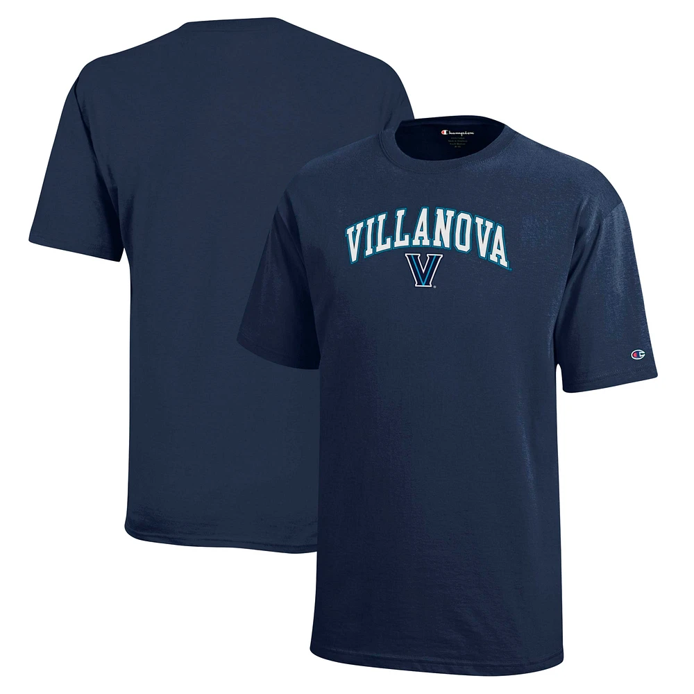 T-shirt avec logo en forme d'arche des Wildcats de Villanova Champion pour les jeunes, bleu marine