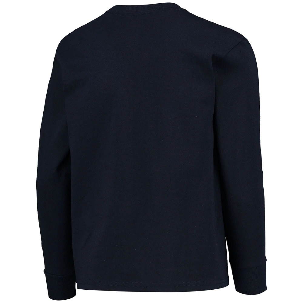 Youth Champion Navy Villanova Wildcats Basketball Long Sleeve T-Shirt