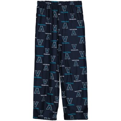 Youth Reebok Navy Villanova Wildcats Printed Flannel Pajama Pants