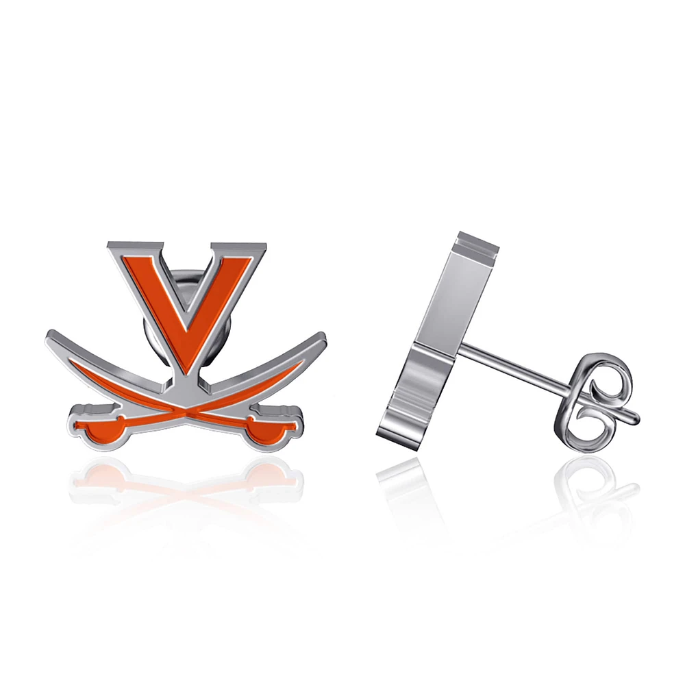 Dayna Designs Boucles d'oreilles en émail Virginia Cavaliers