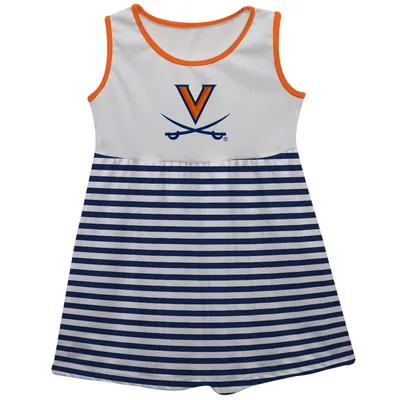 Virginia Cavaliers Girls Toddler Tank Dress - White