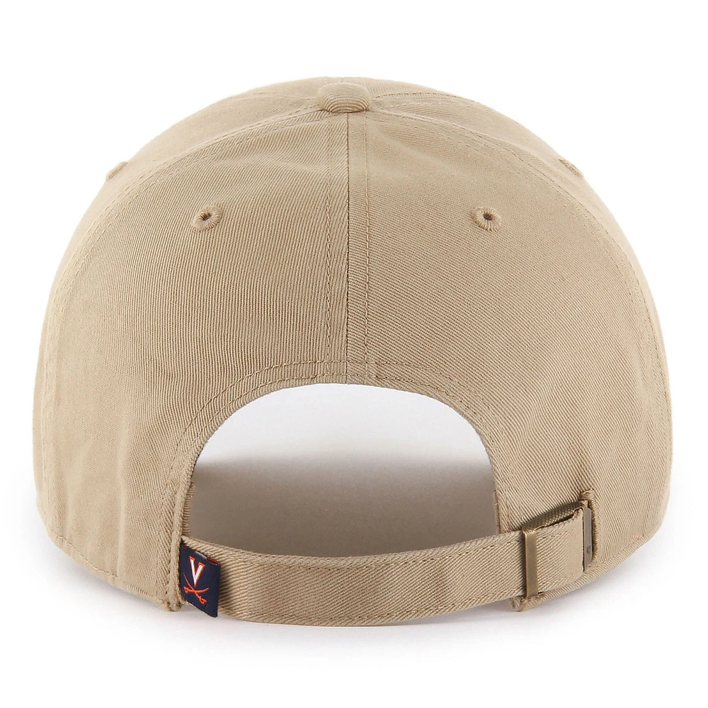 Men's '47 Khaki Virginia Cavaliers Clean Up Adjustable Hat