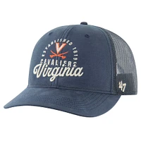 Men's '47 Navy Virginia Cavaliers Pitstop Trucker Adjustable Hat