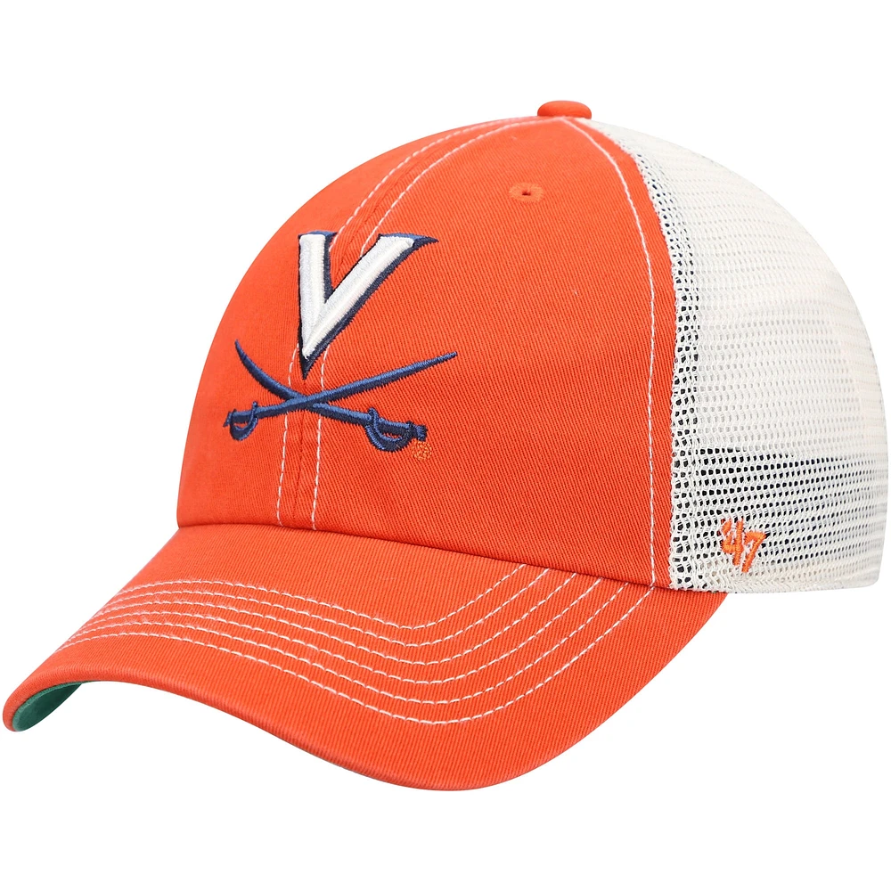 Men's '47 Orange Virginia Cavaliers Trawler Trucker Snapback Hat