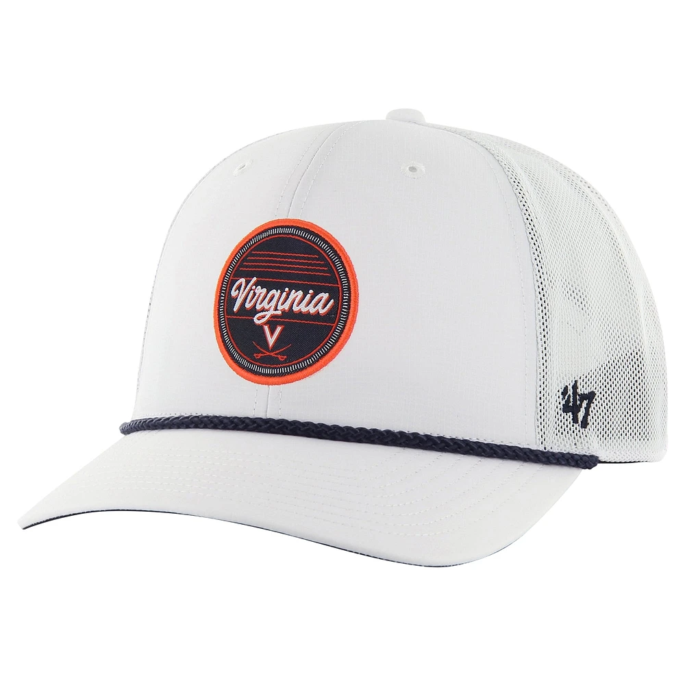 Casquette ajustable '47 White Virginia Cavaliers Fairway Trucker pour hommes