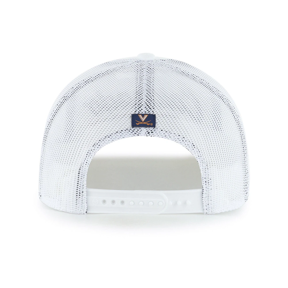 Men's '47 White Virginia Cavaliers Garner Rope Trucker Adjustable Hat
