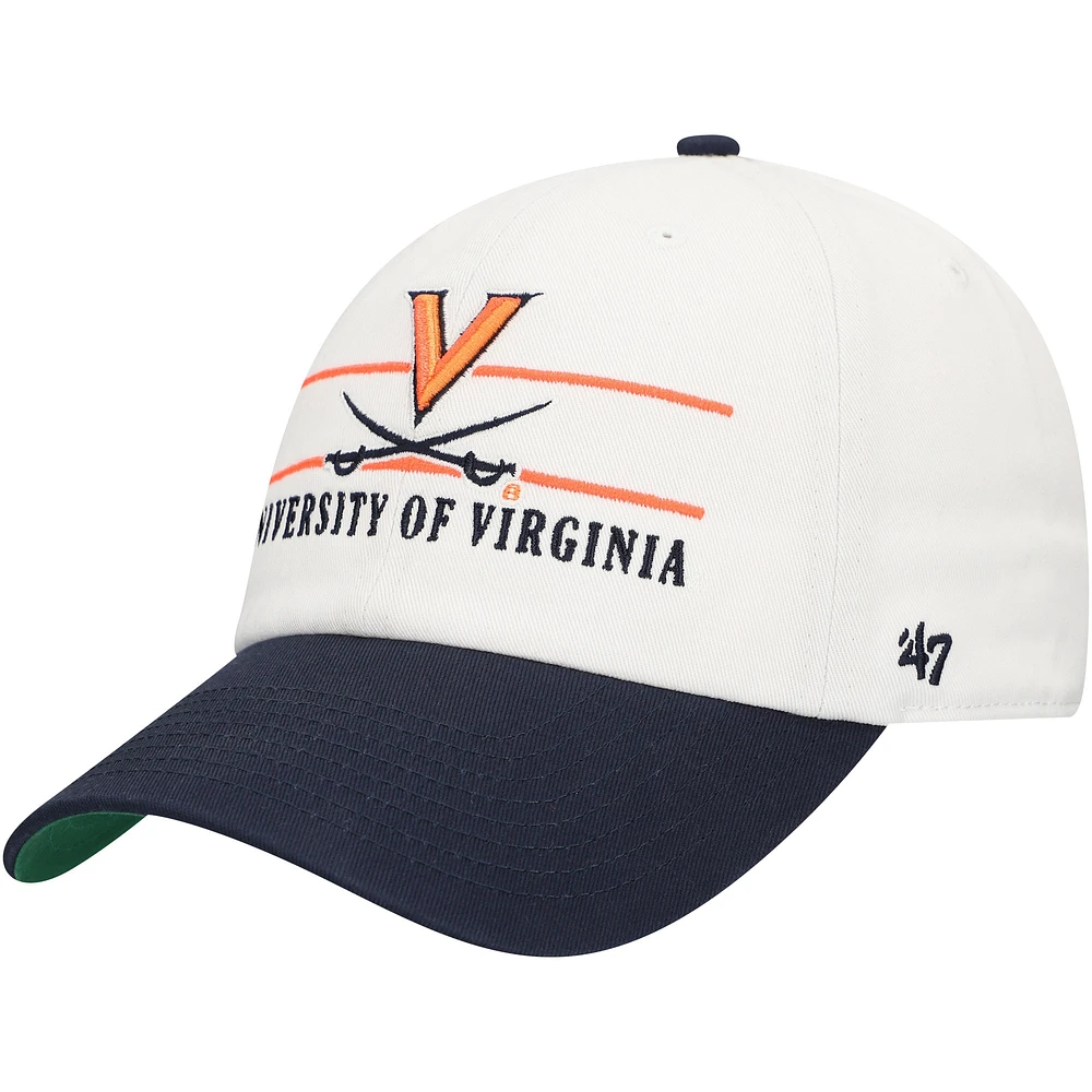 Casquette ajustable Virginia Cavaliers Gridiron Clean Up blanche '47 pour homme