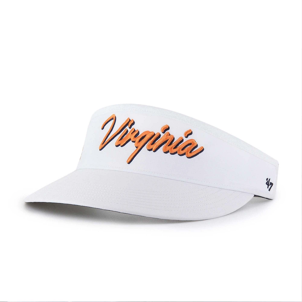 Men's '47 White Virginia Cavaliers Melbourne brrr° Adjustable Visor