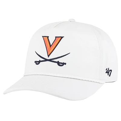 Casquette réglable avec attelage de corde '47 White Virginia Cavaliers pour hommes