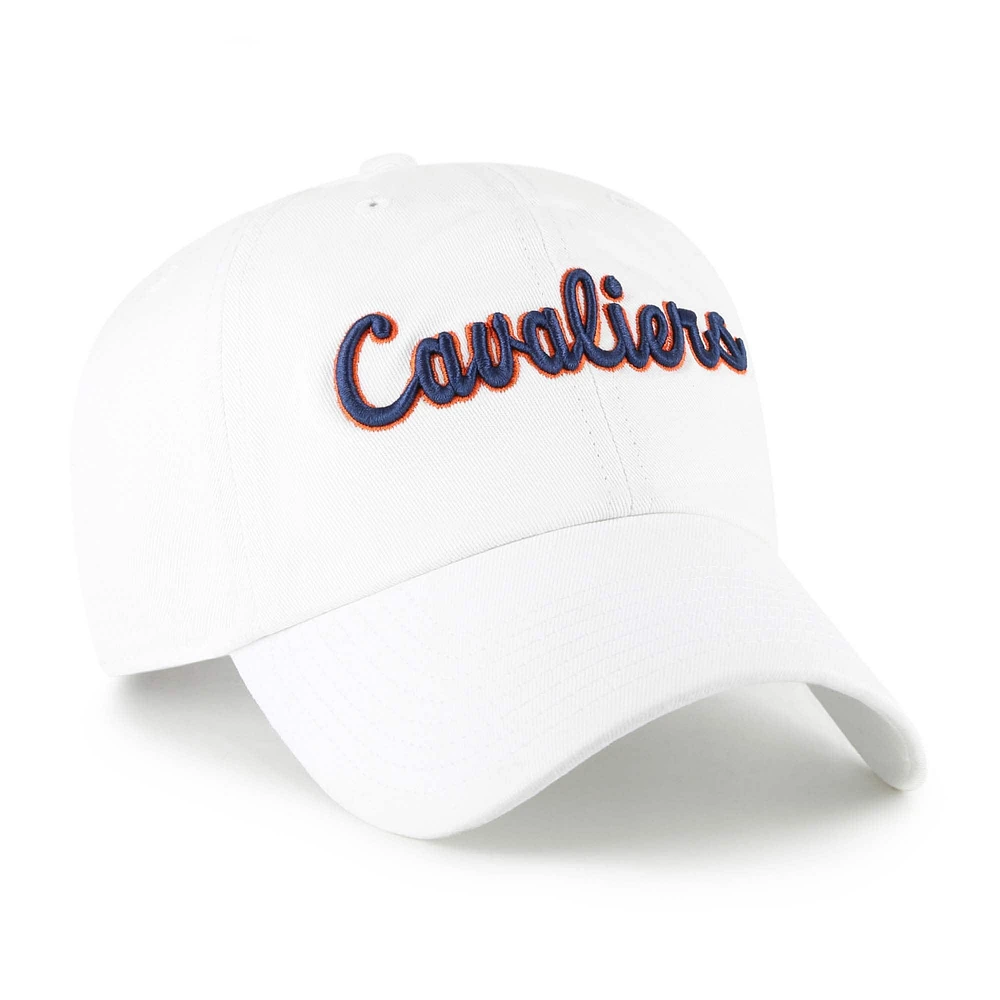 Casquette ajustable « 47 » pour homme, modèle Virginia Cavaliers Vault Clean Up blanc