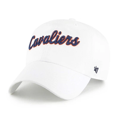 Casquette ajustable « 47 » pour homme, modèle Virginia Cavaliers Vault Clean Up blanc
