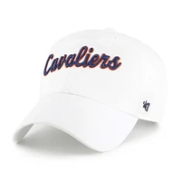 Casquette ajustable « 47 » pour homme, modèle Virginia Cavaliers Vault Clean Up blanc