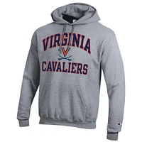 Men's Champion Heather Gray Virginia Cavaliers High Motor Pullover Hoodie