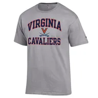 Champion Heather Grey Virginia Cavaliers High Motor T-shirt pour homme